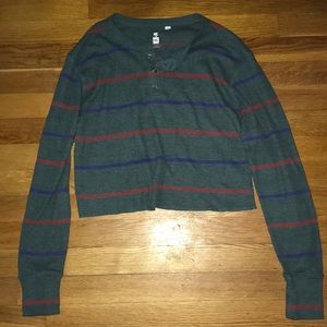 Cropped Dark Green Sweater